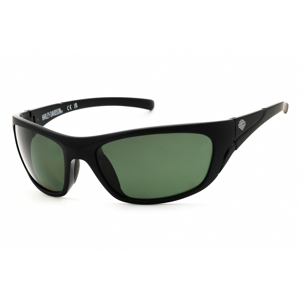 NWT Harley Davidson HD0903X-02R Black Sport Wraparound 61mm Sunglasses